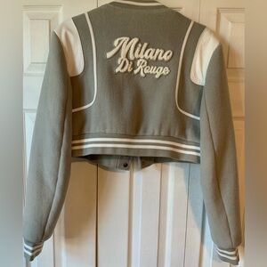 Milano Crop Varsity Jacket